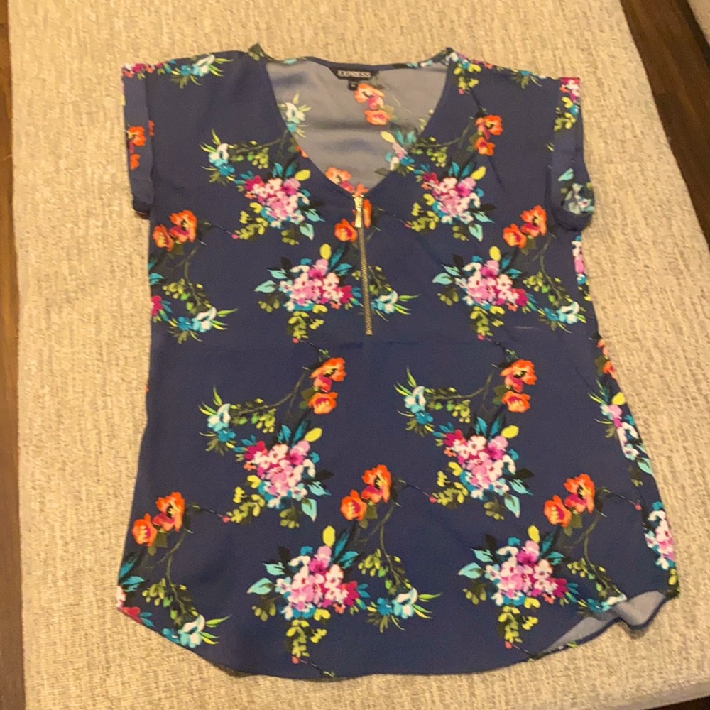 Express zipper blouse